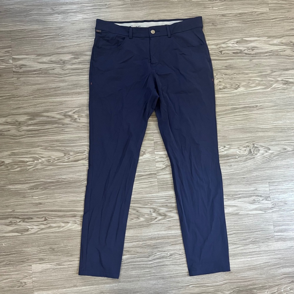 KJUS Mens Iver 5-Pocket Golf Pants Navy Blue W33 L30 Tailored Fit 304-2B10-LK4